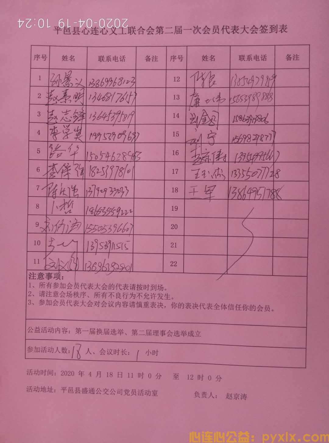 平邑县心连心义工联合会第二届一次会员代表大会(图2)